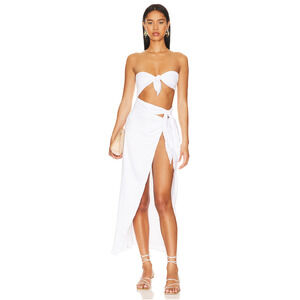 Lovers + Friends White Midi Dress